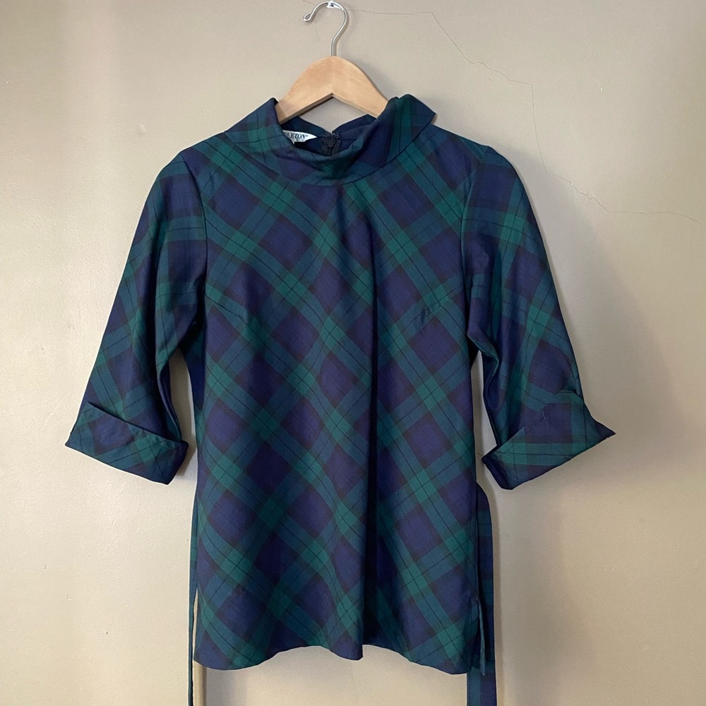 Plaid Pendleton top